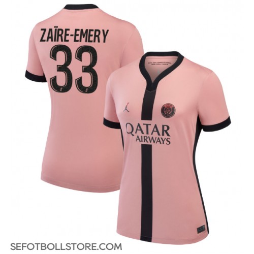 Paris Saint-Germain Warren Zaire-Emery #33 Replika Tredje Tröja Dam 2024-25 Kortärmad